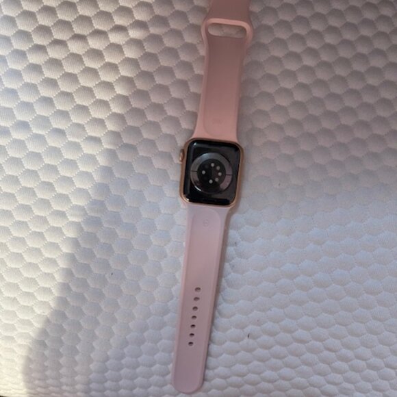 Apple Watch with Pink Band